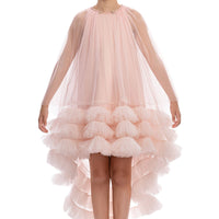 🌸 Blush Couture High-Low Ruffle Dress 🌸36125