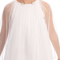 💎 White Couture High-Low Ruffle Dress 💎36125