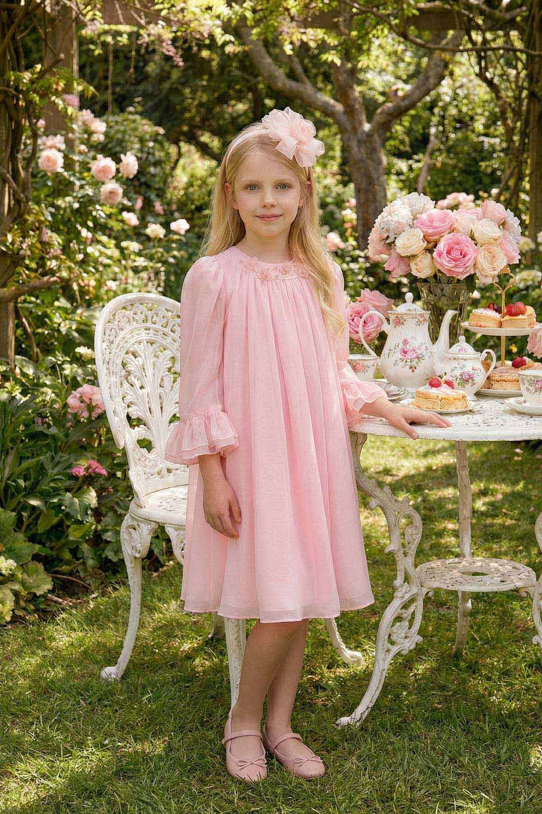 🌸 Blush Garden Tea Party Dress 36411