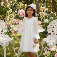 🤍 White Garden Elegance Dress 36411