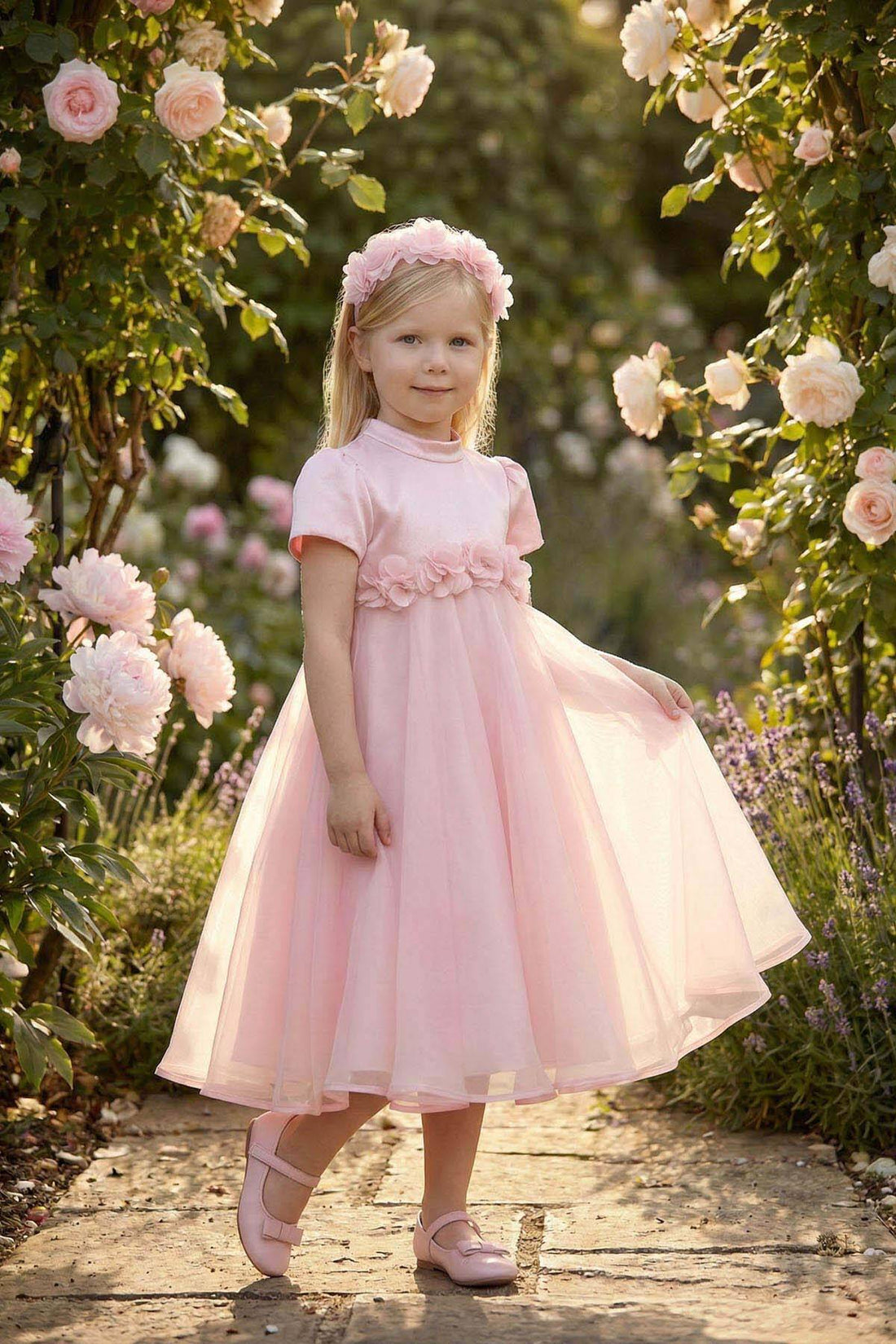 🌸Blush Pink Garden Princess Dress 36392