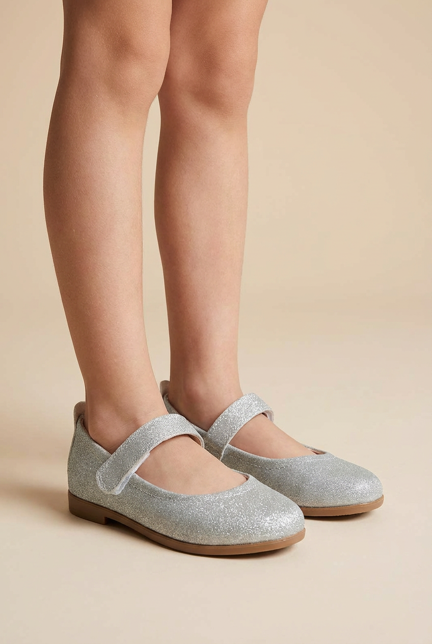 Girl Shoes B-180 Silver