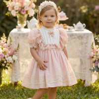 🤍Blush Vintage Garden Baby Dress 🤍36420