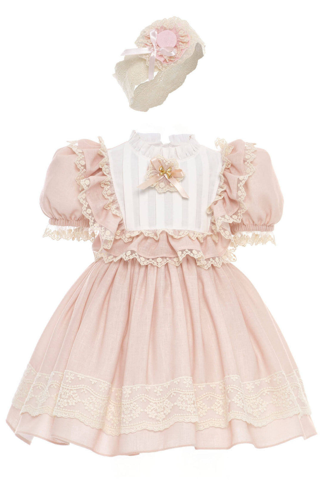 🤍Blush Vintage Garden Baby Dress 🤍36420