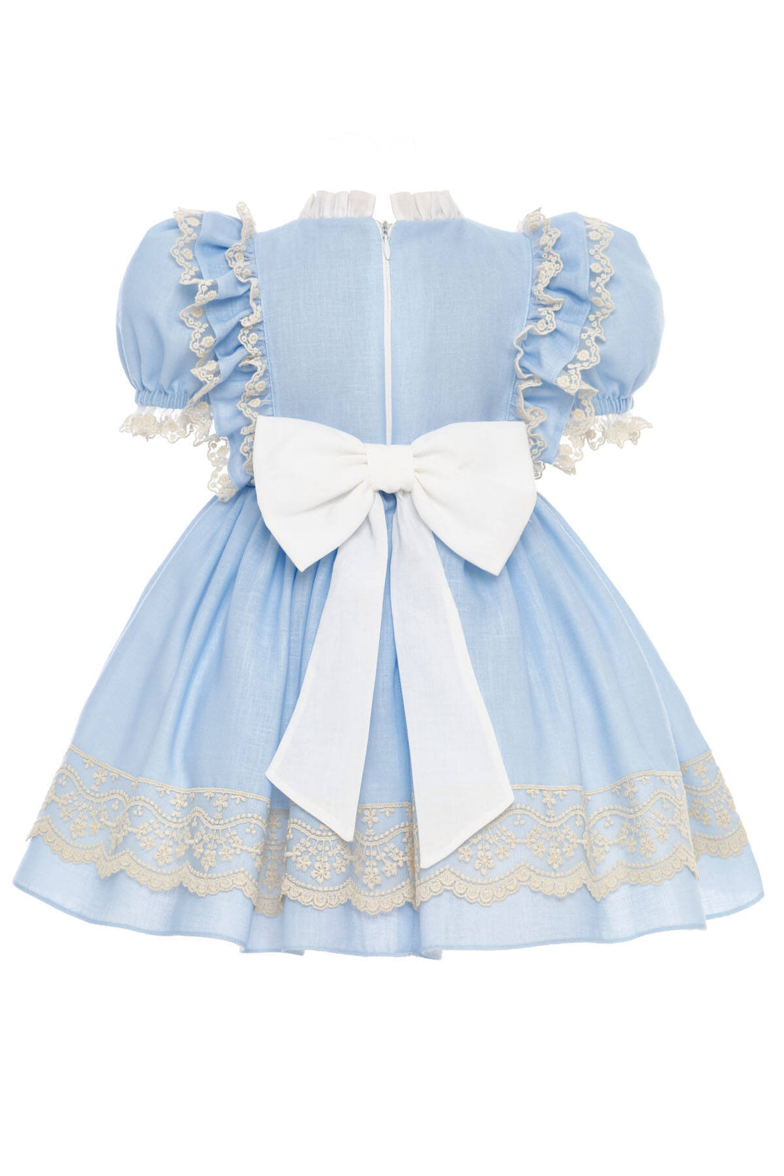 💎 Blue Vintage Garden Baby Dress 💎36420