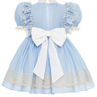 💎 Blue Vintage Garden Baby Dress 💎36420