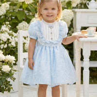 🤍Powder Blue Garden Lace Baby Dress 🤍 36445