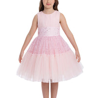 Lovely Pink Girls Dress 34002