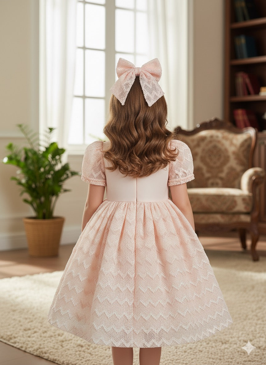 Lovely Salmon Dress BG 5128