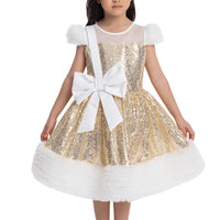 Lovely Girls Dress Gold 34043