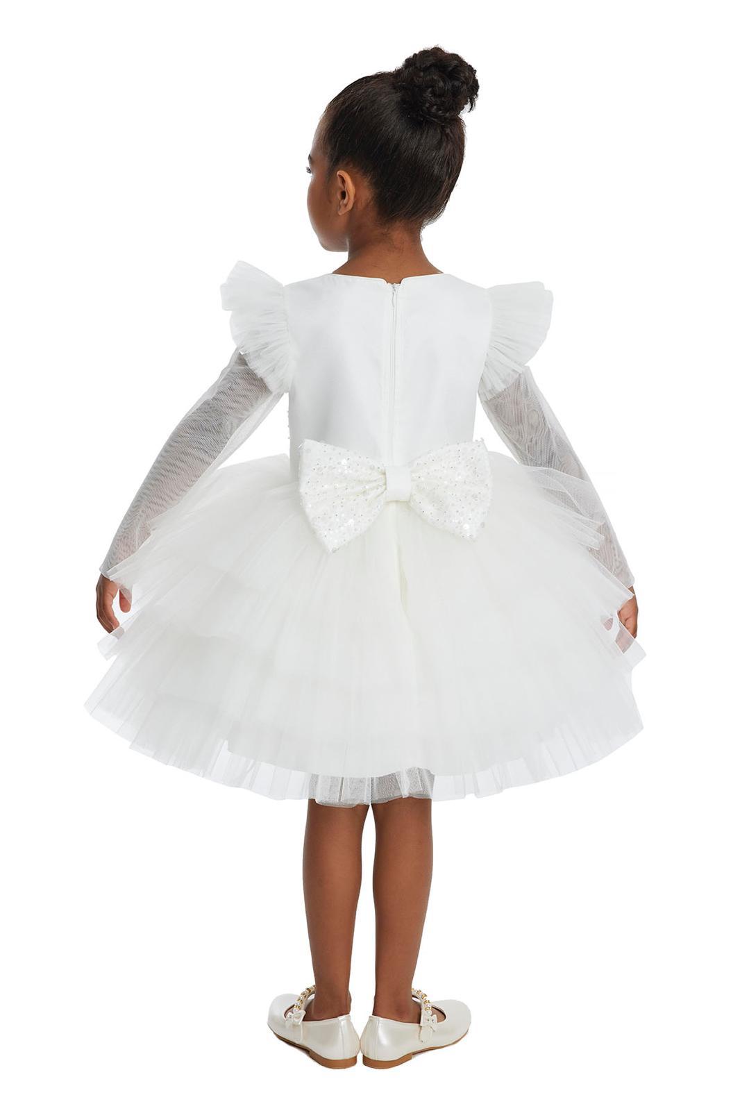 Lovely Girls Dress White 34053