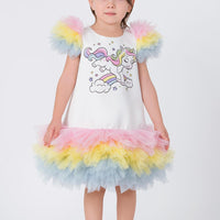 Lovely Girls Dress White 35039
