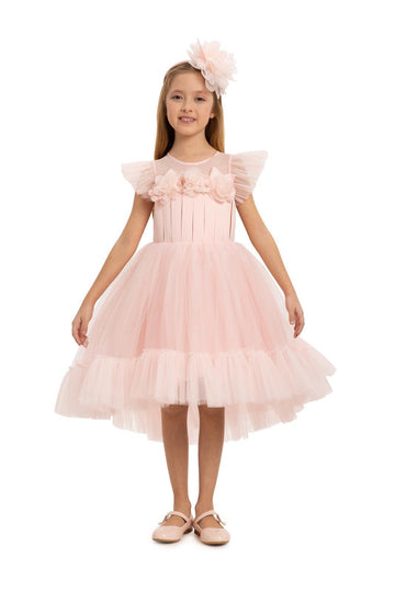 Lovely Girls Dress Pink 35194