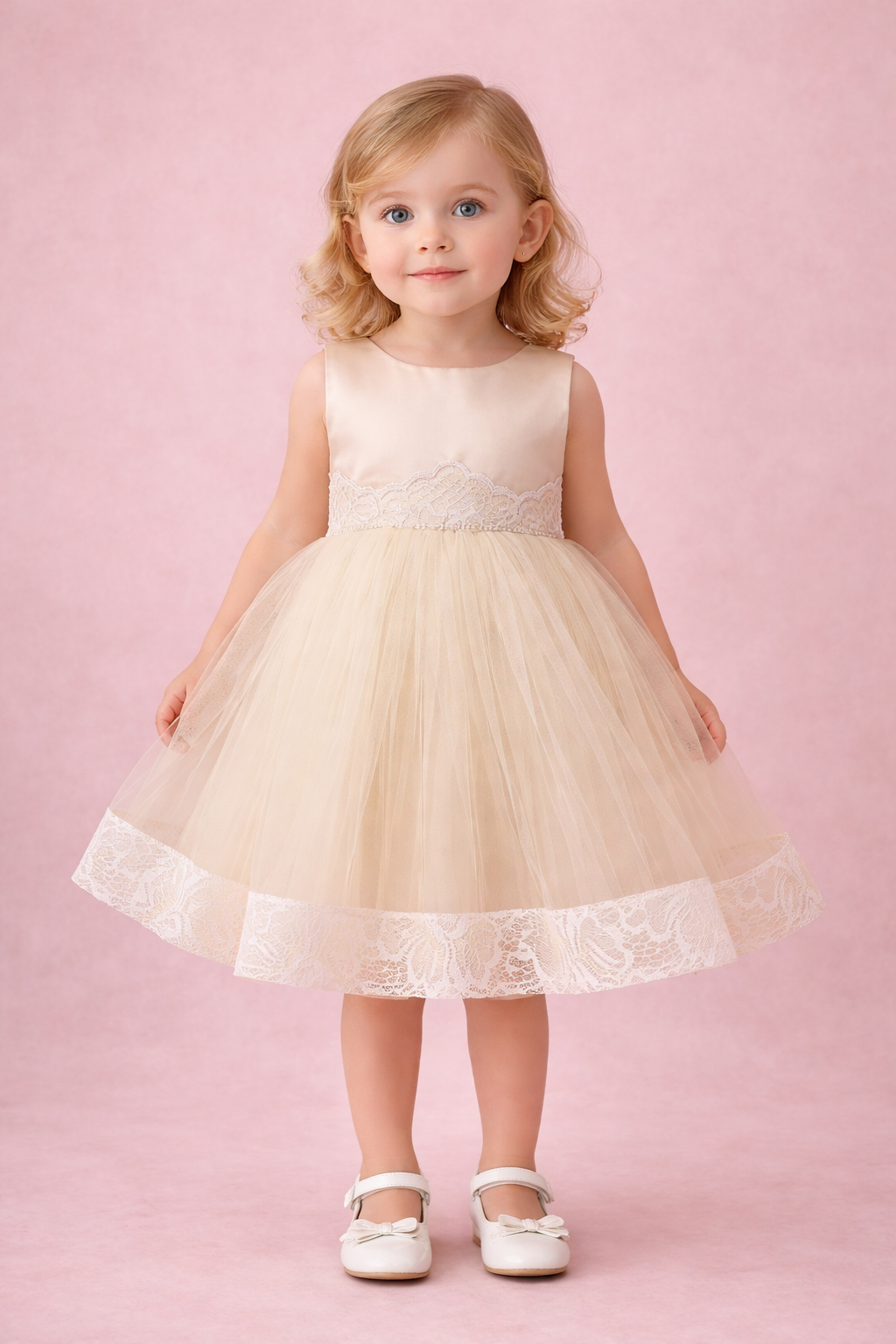 Lovely Girls gold Dress PP2506