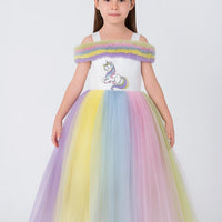 Lovely Girls Dress White 35045