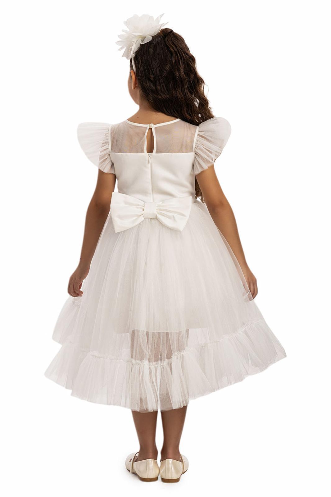 Lovely Girls Dress White 35194