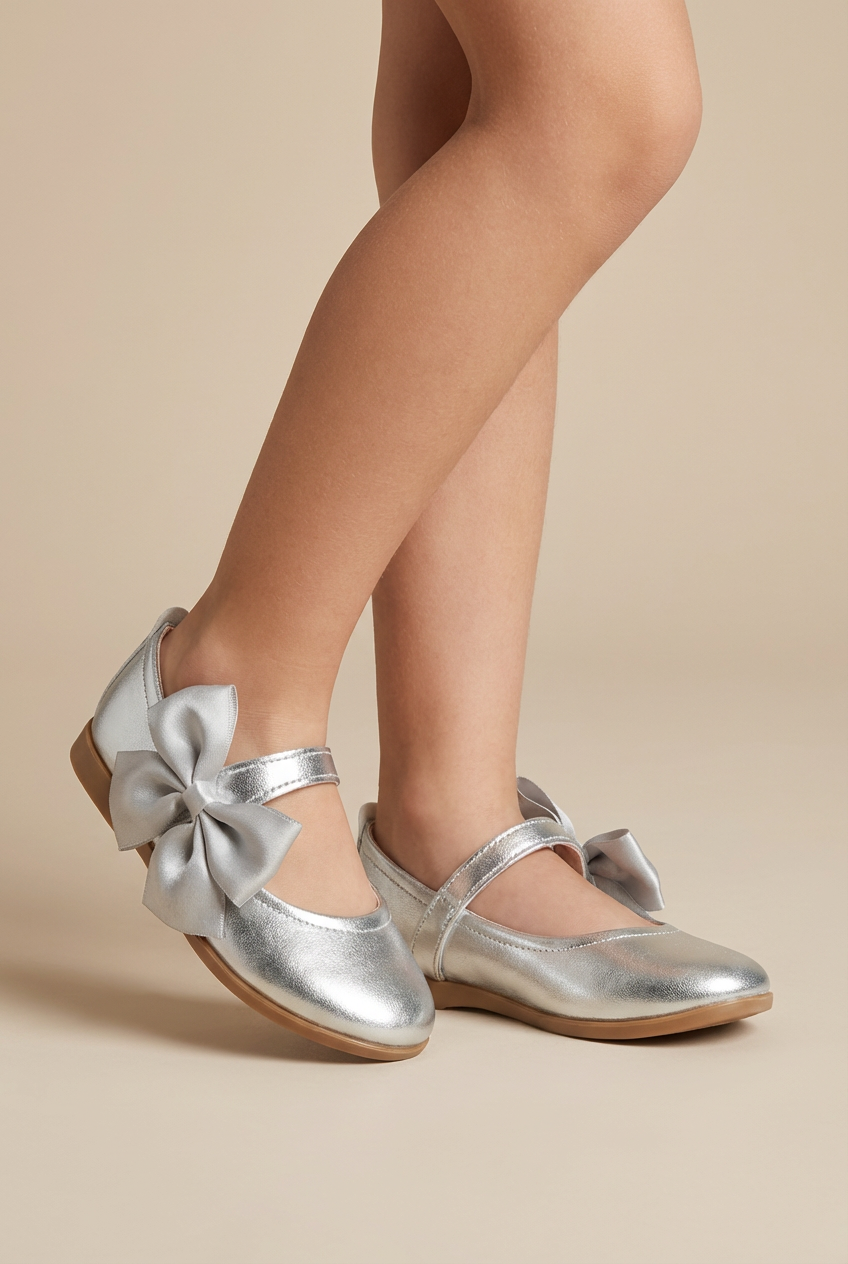 Girl Shoes B-200 Silver