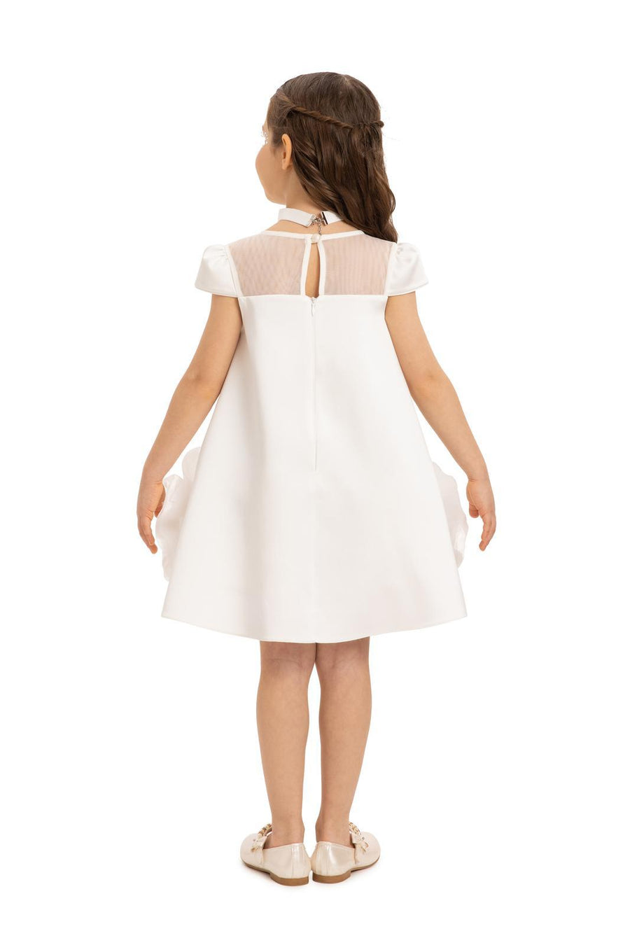 Lovely Girls Dress White 35113