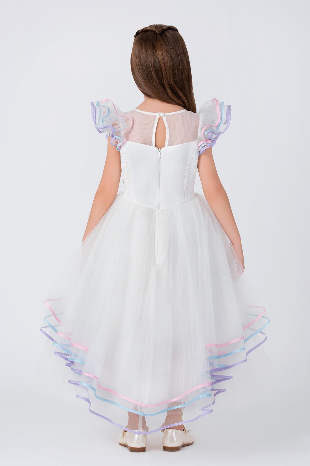 Lovely Girls Dress White 35051