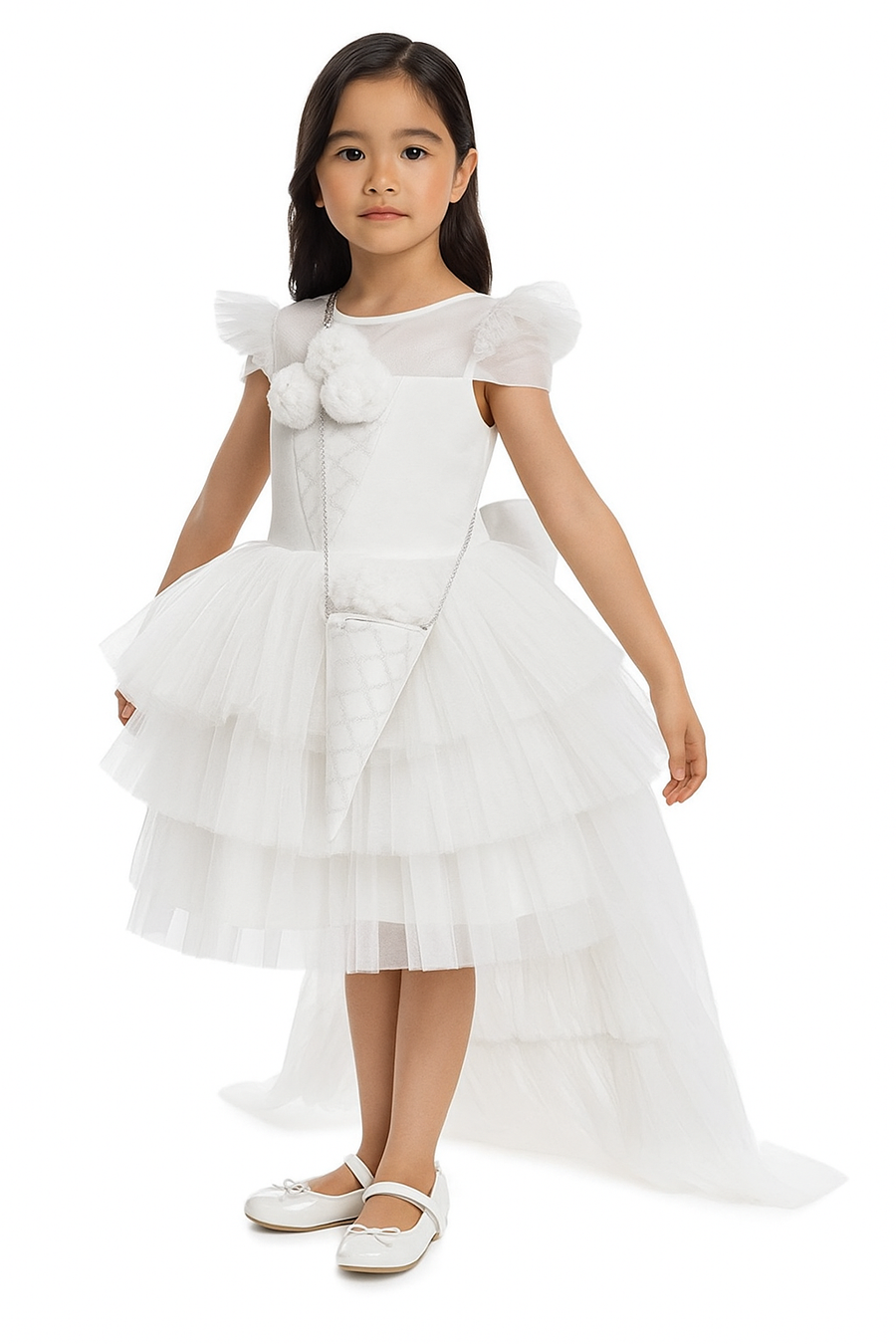 Lovely Girls Dress white 34022