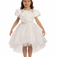Lovely Girls Dress White 35109