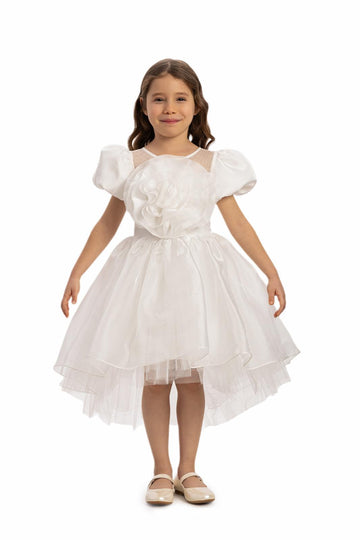Lovely Girls Dress White 35109