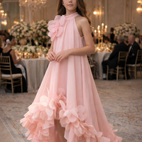 Pink Cascade Couture Dress 3208