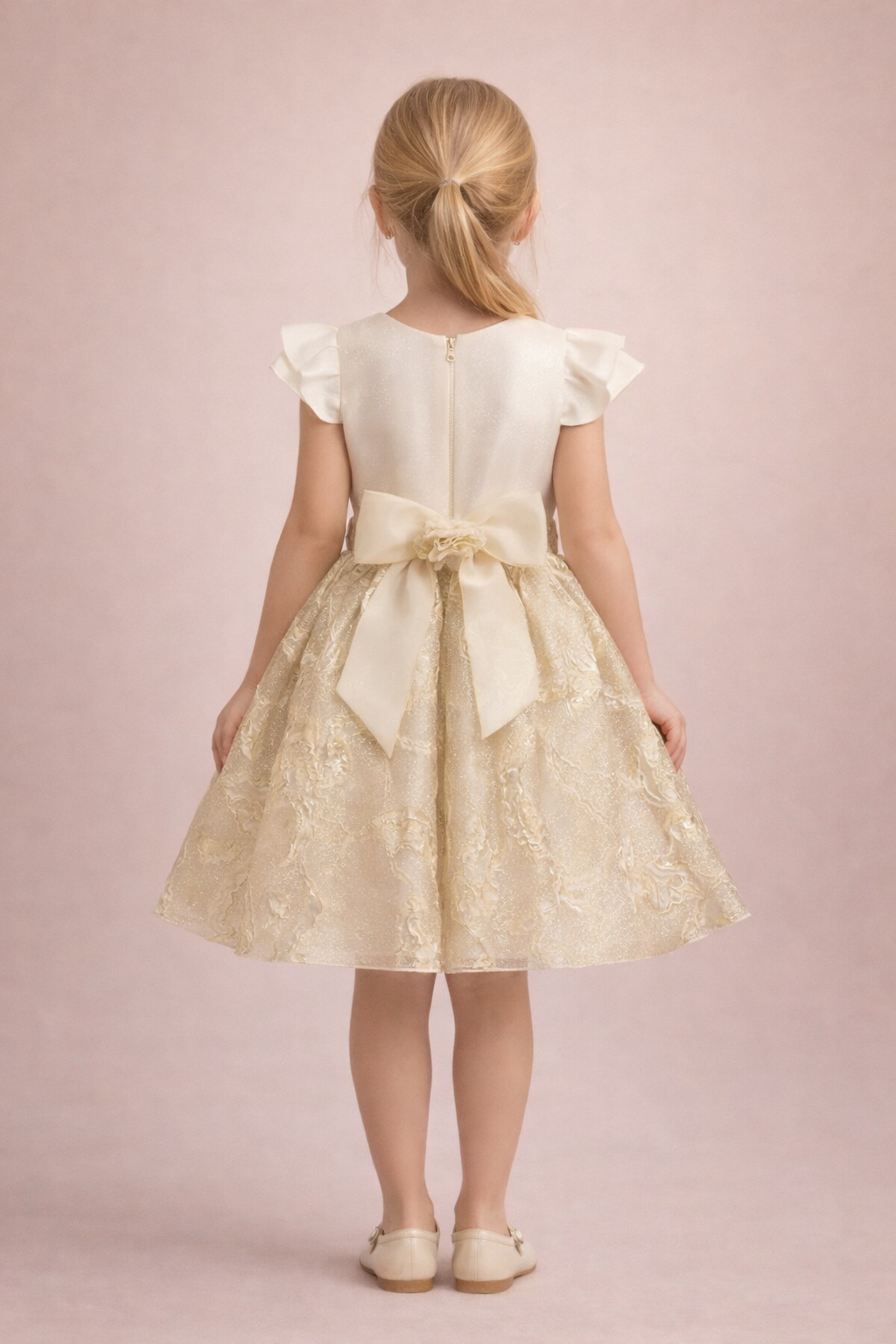 Golden Pearl Couture Dress 4206