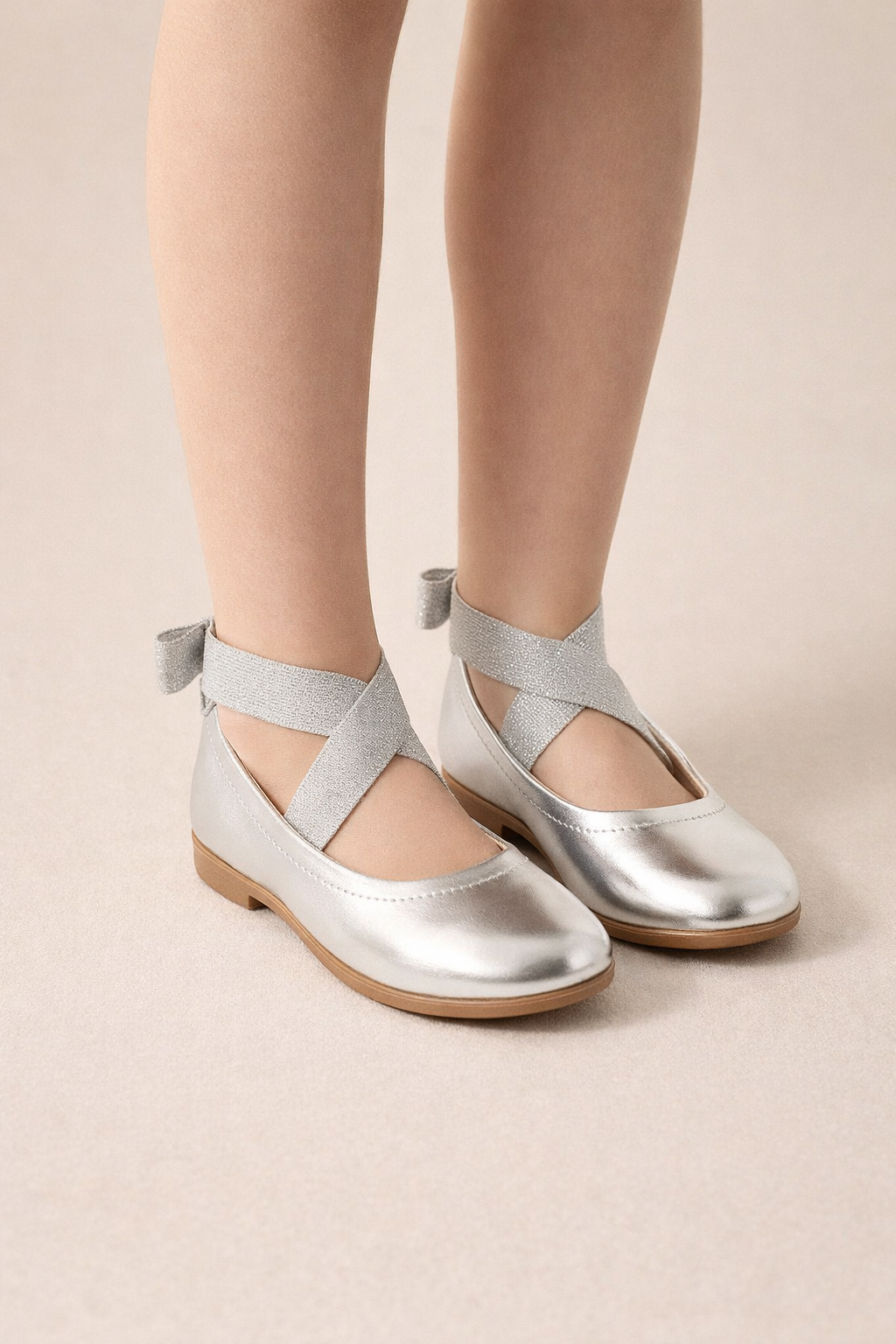 Girl Shoes B-300 Silver