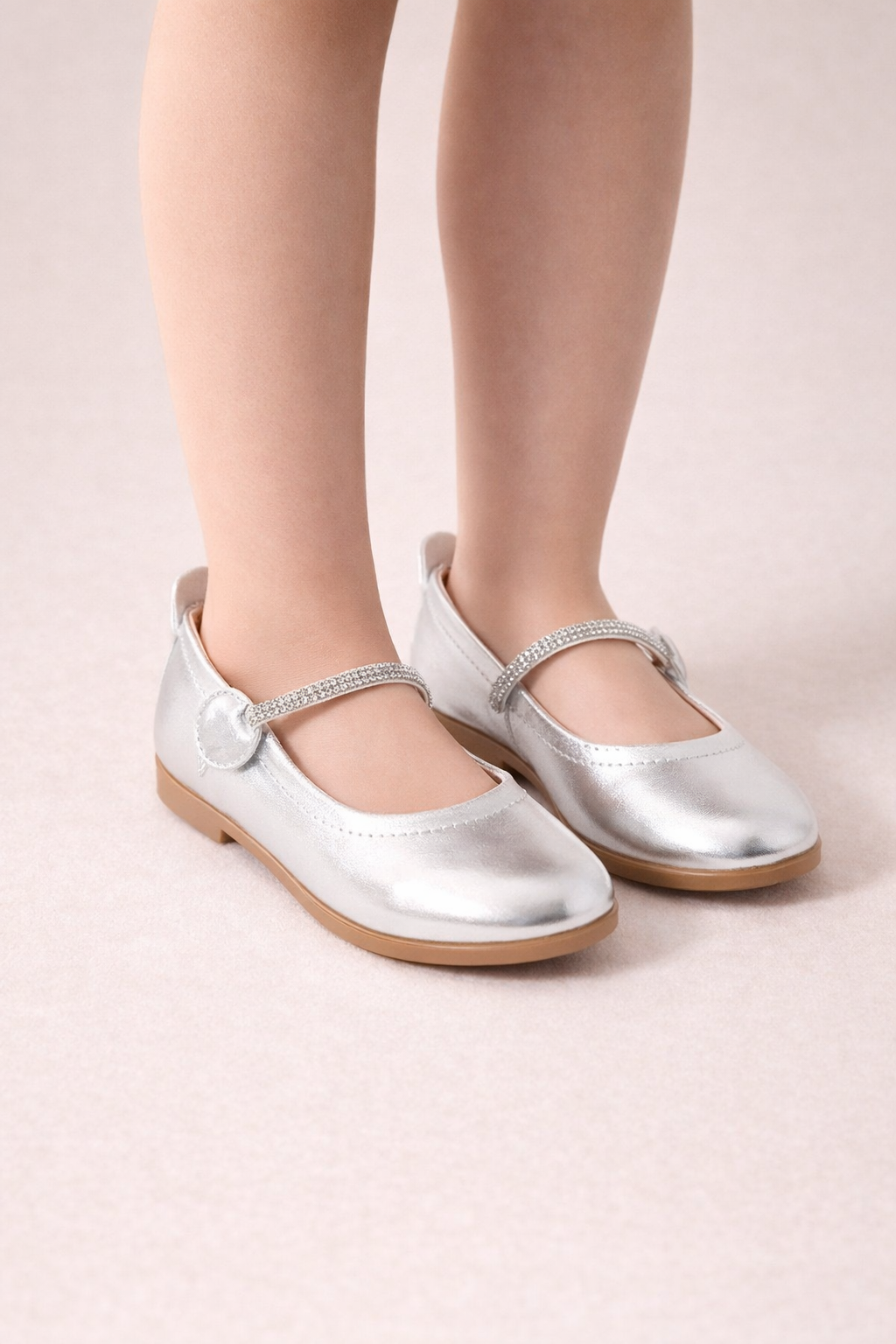 Girl Shoes B-111 Silver