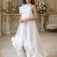 Ivory Cascade Couture Dress 3208