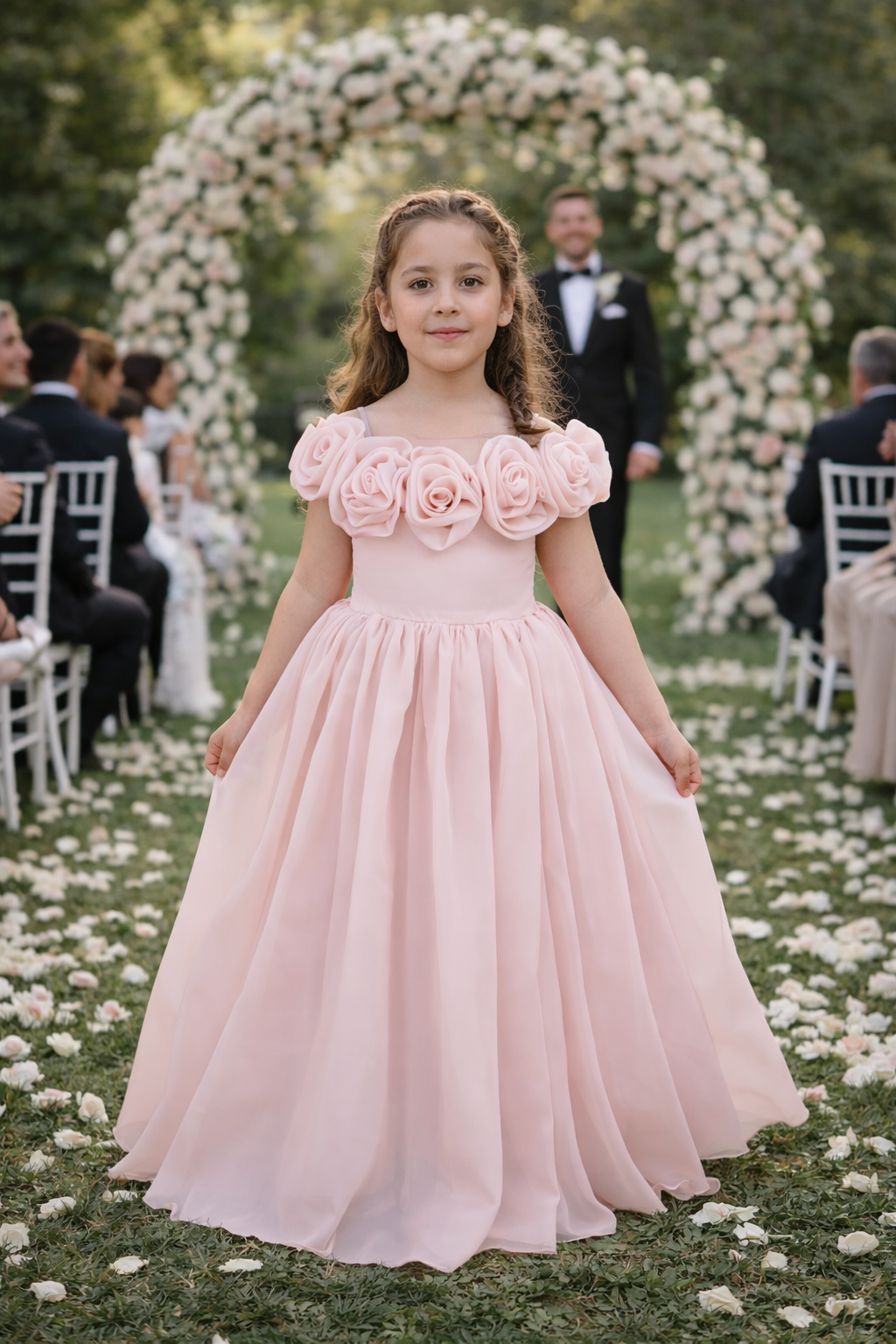 Girls Dress POR 3157 Pink