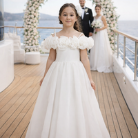 Girls Dress POR 3157 Off-White