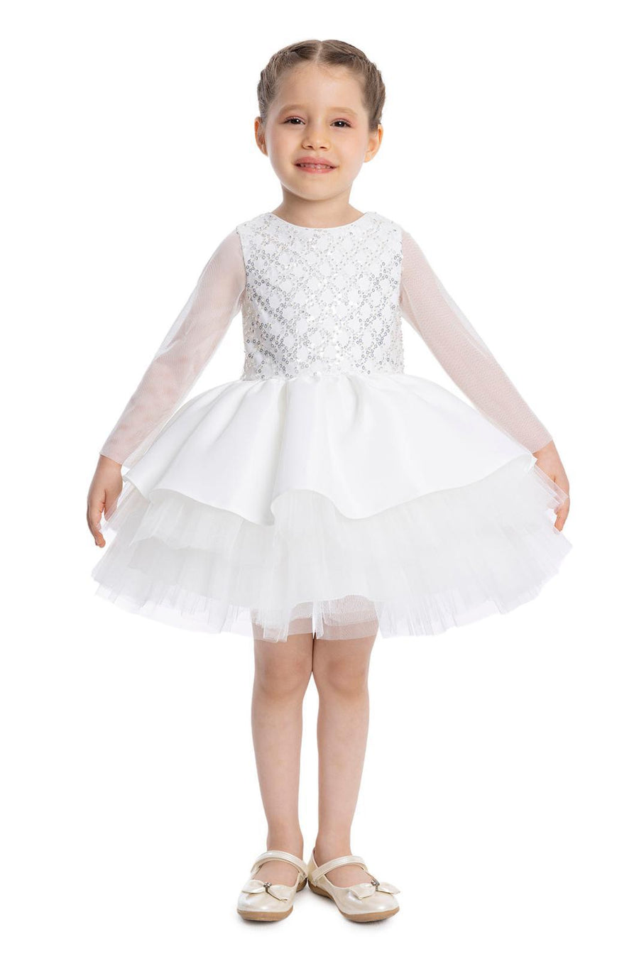 Lovely White Baby Dress 34193