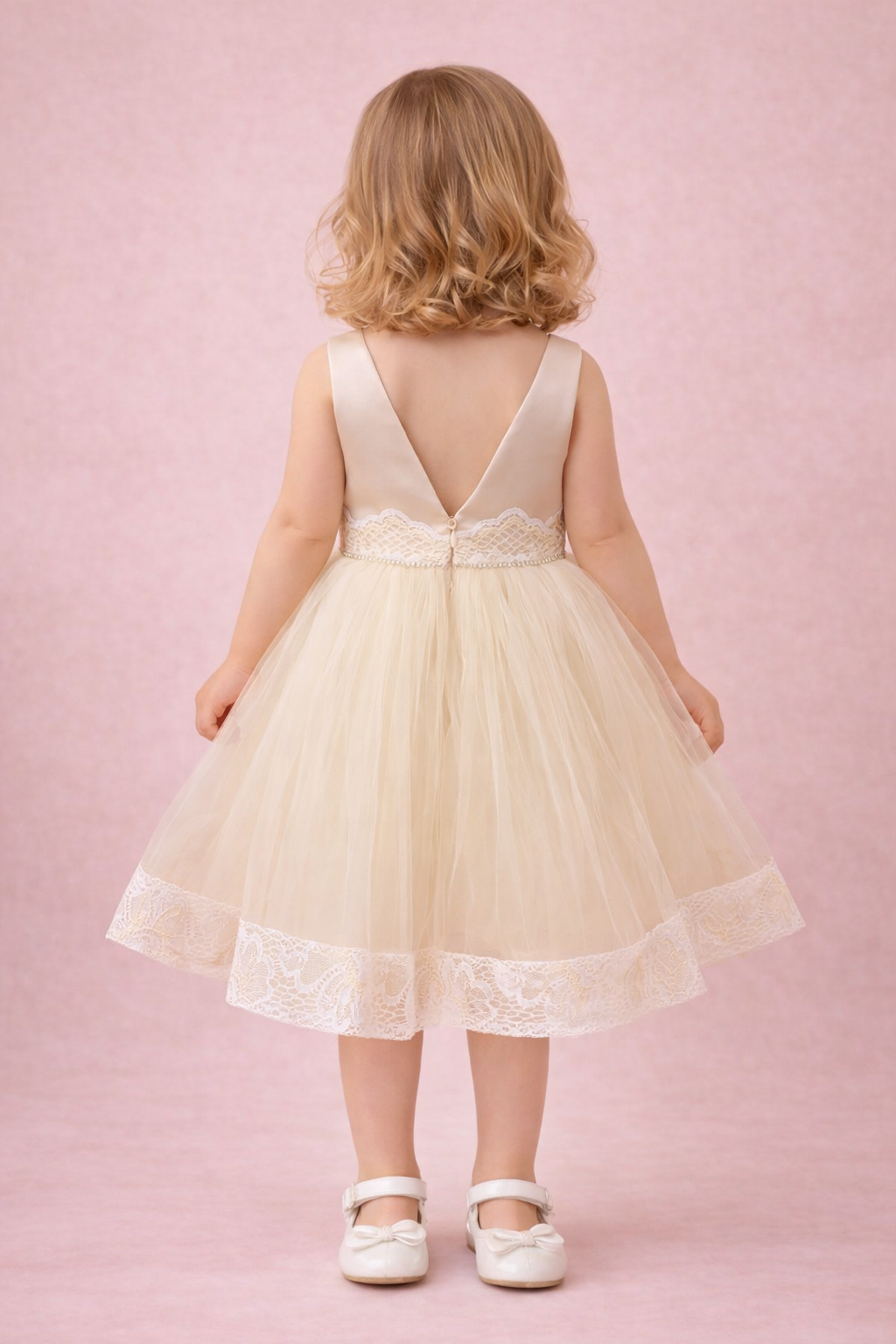 Lovely Girls gold Dress PP2506