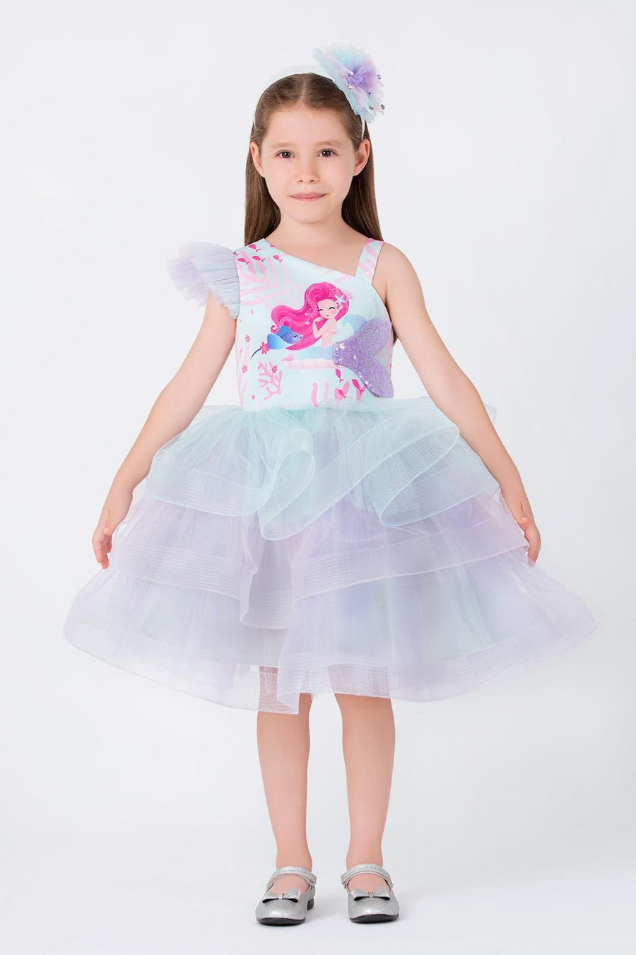Lovely Girls Dress White 35049