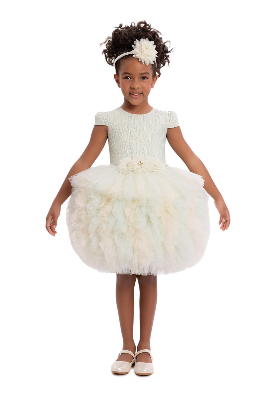 Lovely Girls Dress White 34188