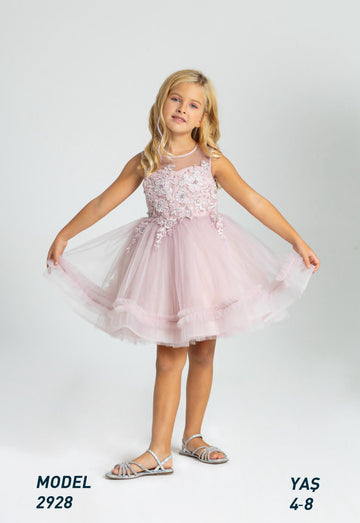 Girls Lovely Lilac Dress 2928