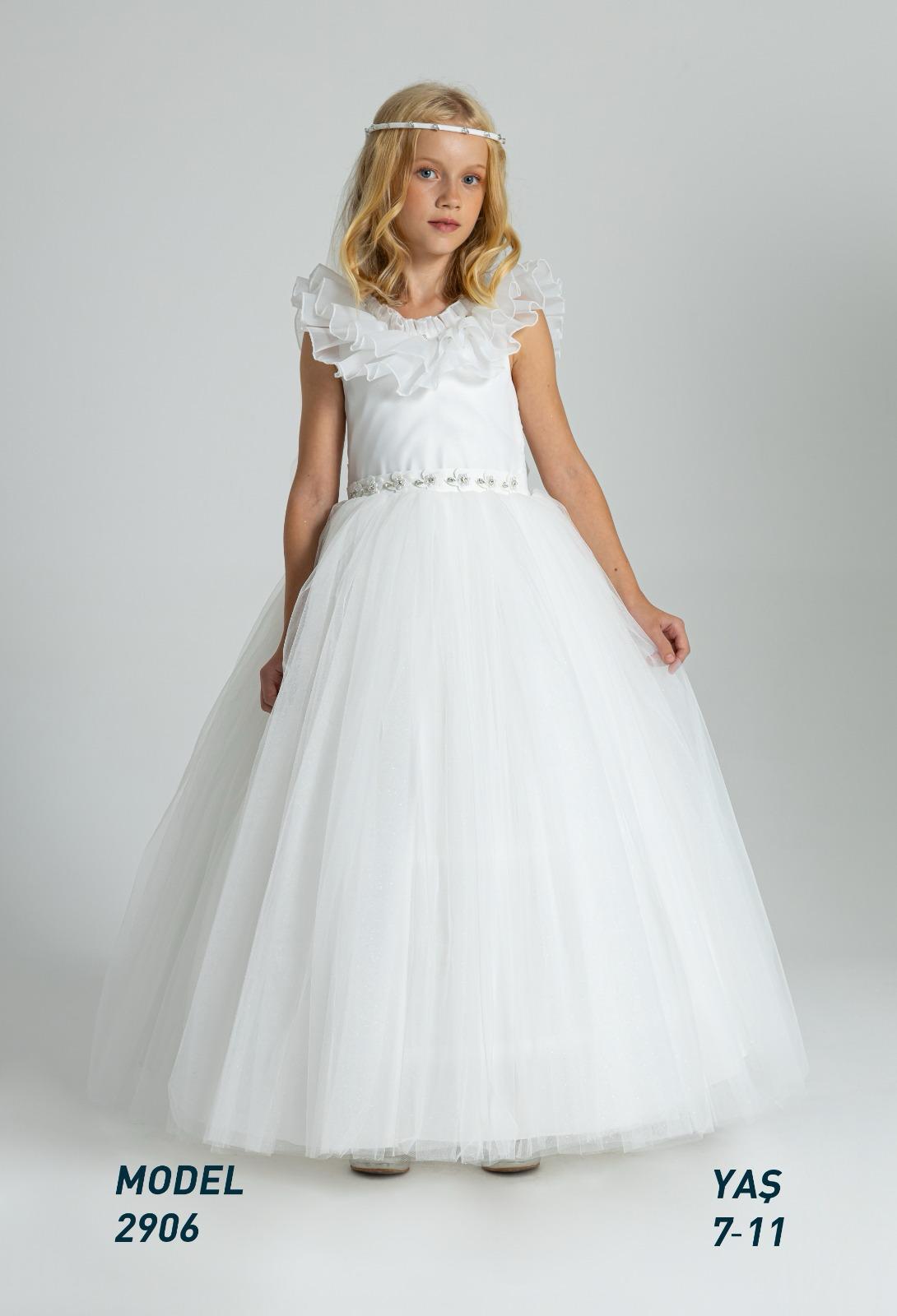 Luxury Long White Dress 2906