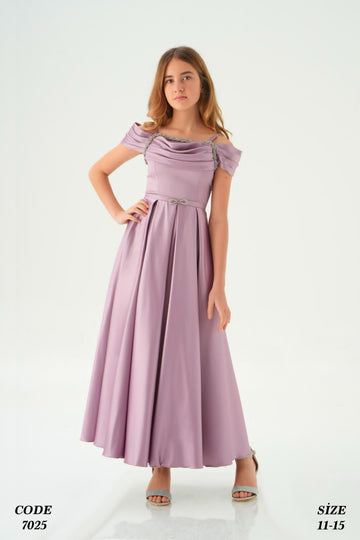Teen Lovely Purple Dress 7025