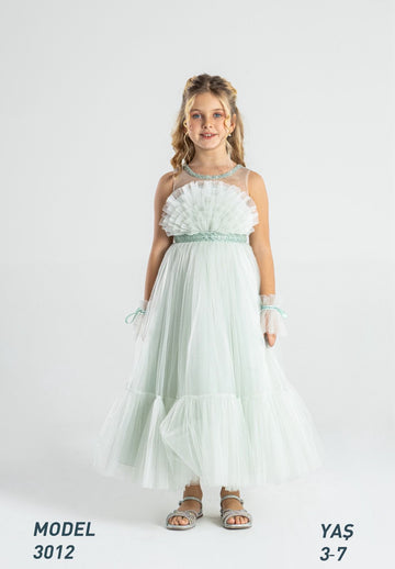 Girls Lovely Dress Mint 3012