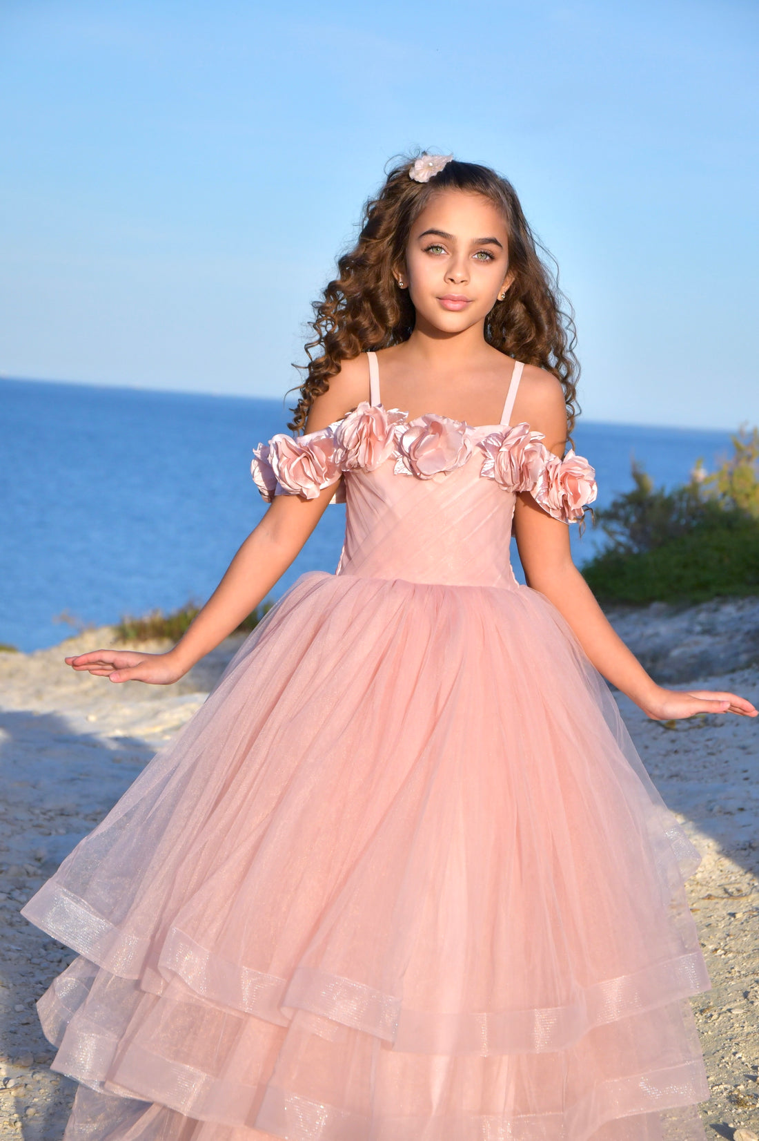 Luxury Pink Teenagers Dress 5492  |  فستان فخم للفتيات باللون الزهري