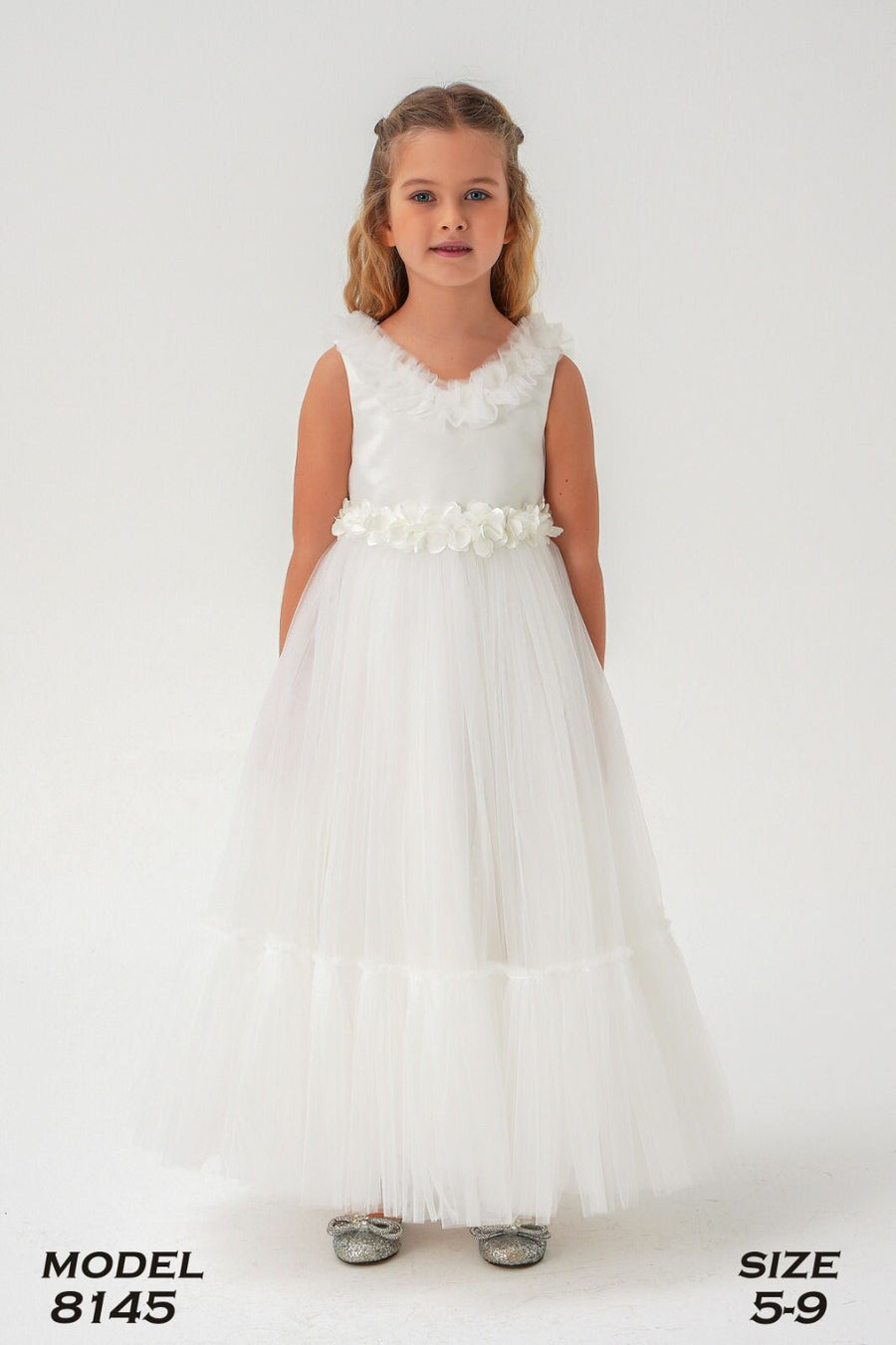 Lovely White Dress 8145