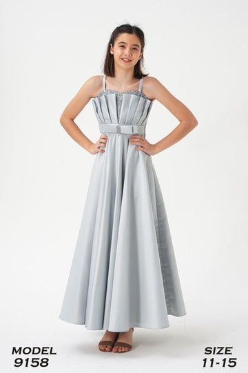 Teen Lovely Silver Dress 9158