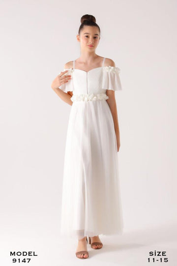Teen Lovely White Dress 9147