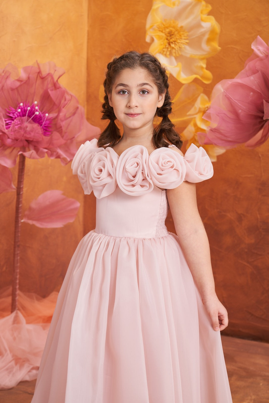 Girls Dress POR 3157 Pink