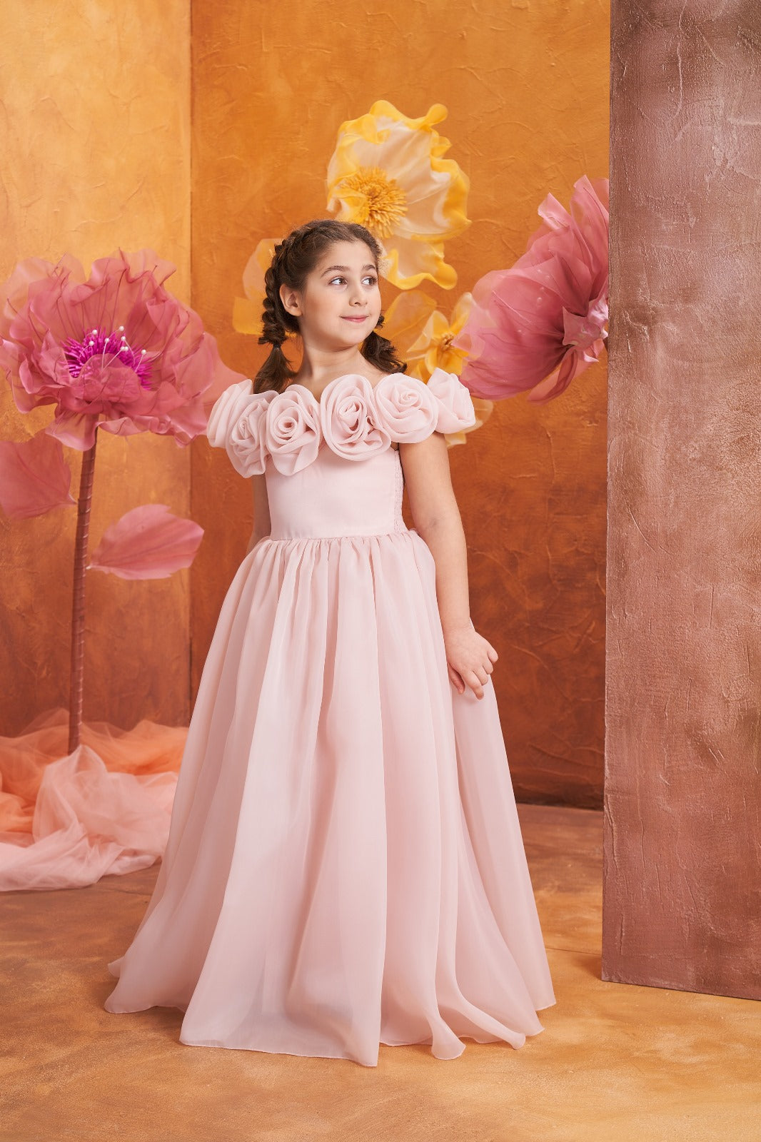 Girls Dress POR 3157 Pink
