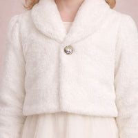 🤍Ivory Luxe Faux Fur Jacket 6027