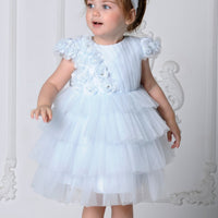 Flower Baby Dress Blue 3115