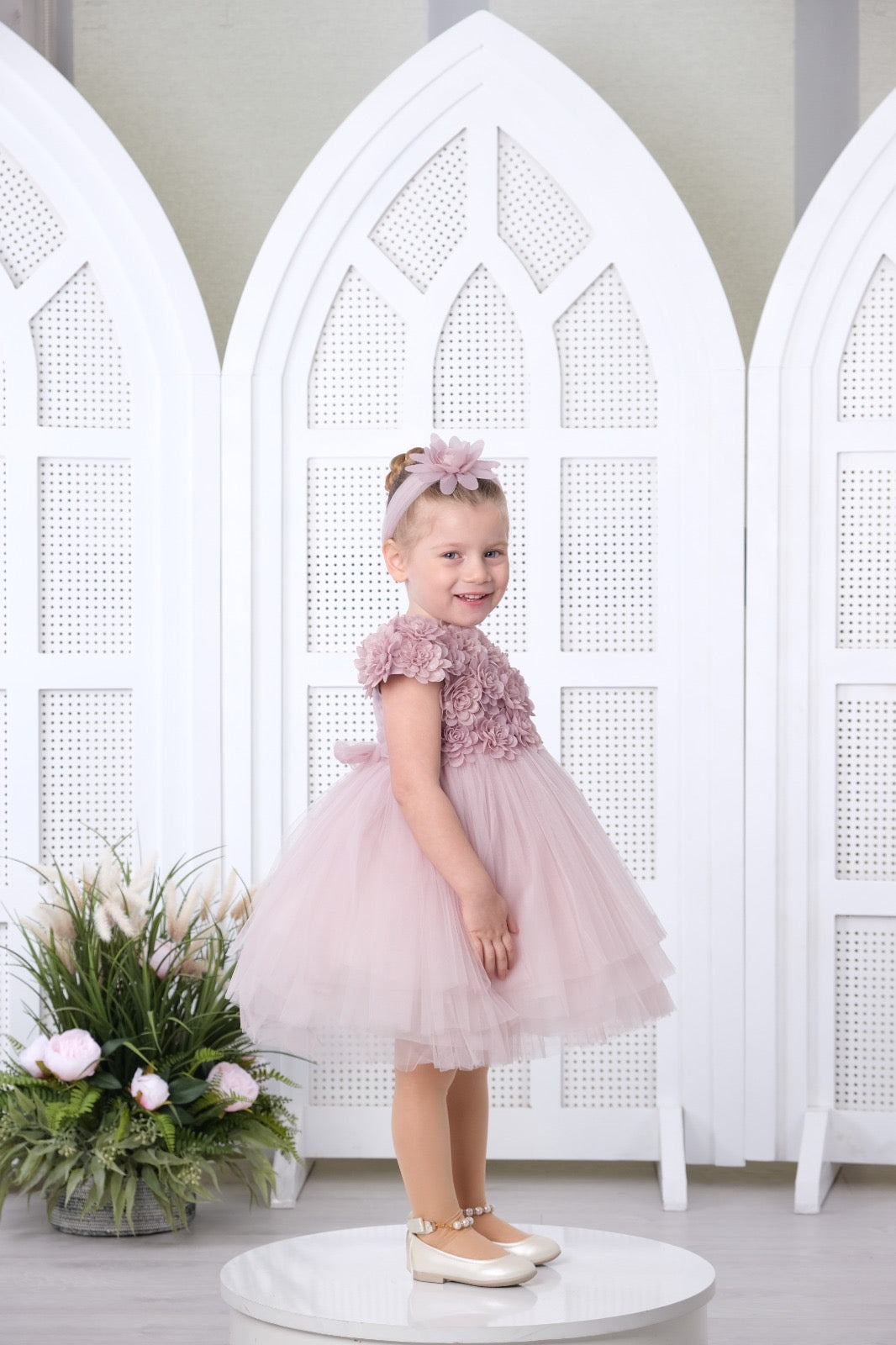 Flower Baby Dress Lilac 3163